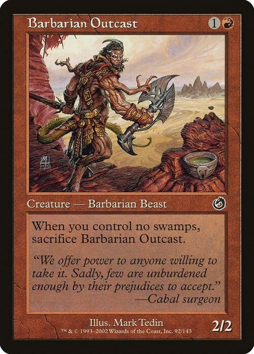 Barbarian Outcast Card Front