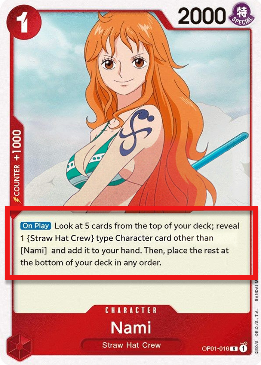 Nami Errata Cards One Piece CardTrader