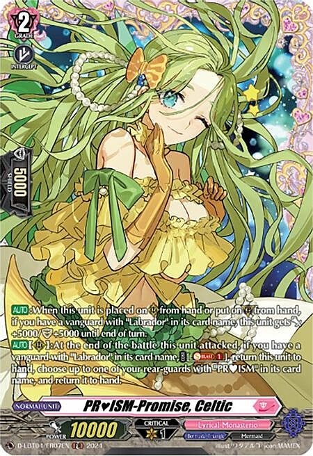 PRISM-Promise, Celtic Card Front