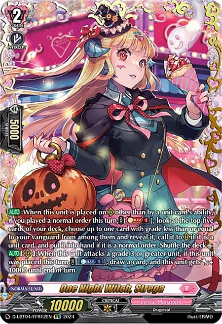 One Night Witch, Strega Card Front