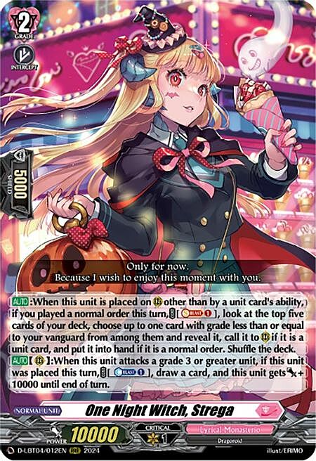 One Night Witch, Strega Card Front