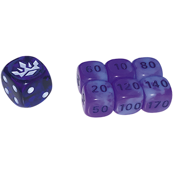 Chilling Reign: Shadow Rider Calyrex Dice Set