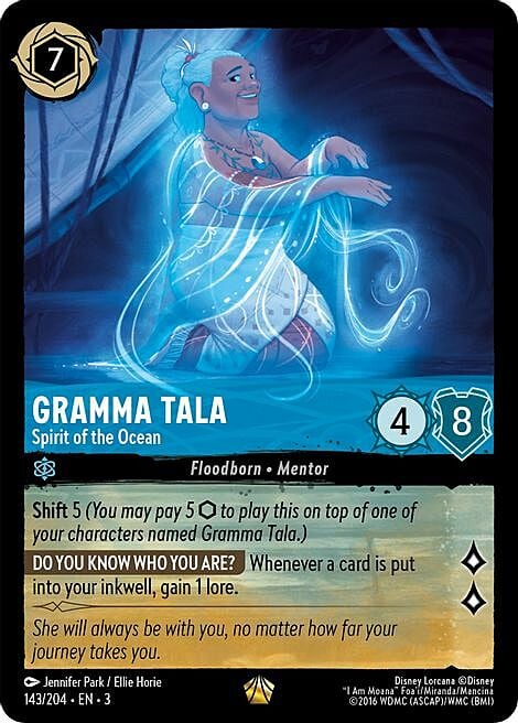 Gramma Tala - Spirit of the Ocean Card Front