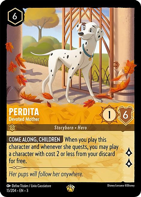 Perdita - Devoted Mother Card Front