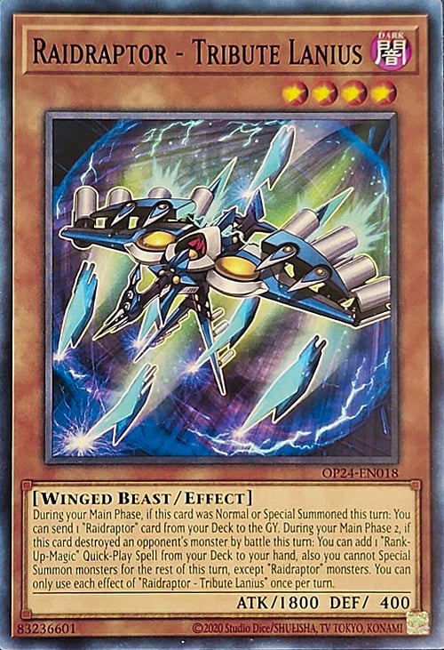 Raidraptor - Tribute Lanius Card Front