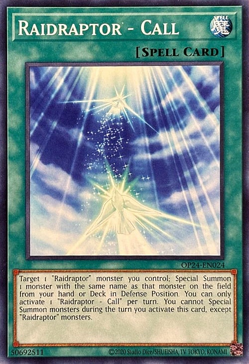 Raidraptor - Call Card Front