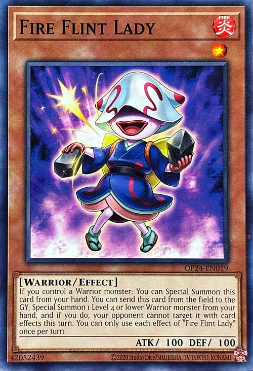 Fire Flint Lady Card Front