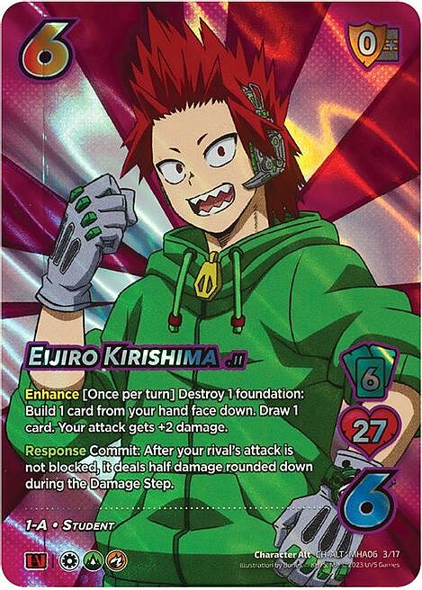 Eijiro Kirishima Card Front