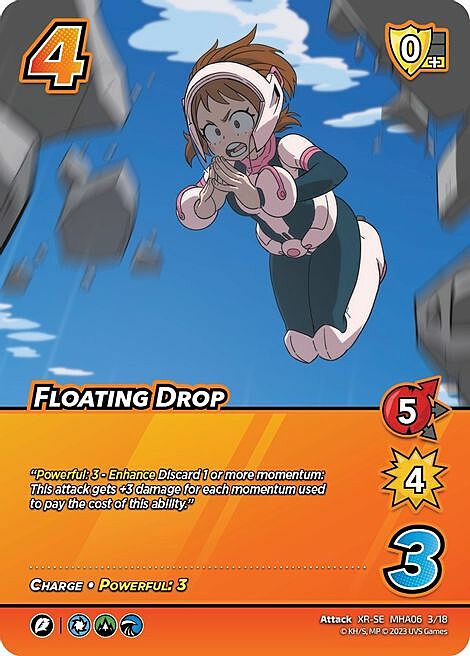 Floating Drop Card Front