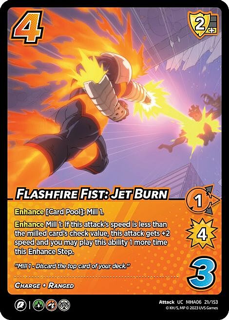 Flashfire Fist: Jet Burn Card Front