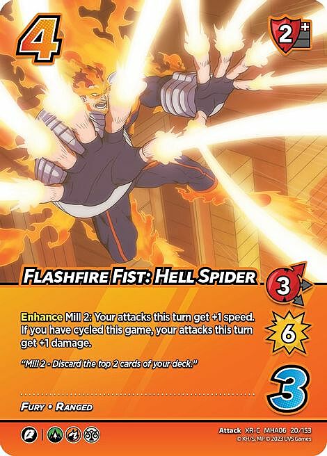 Flashfire Fist: Hell Spider Card Front