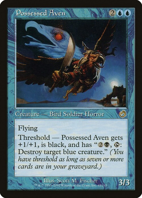 Possessed Aven Card Front
