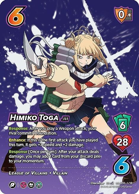Himiko Toga Card Front