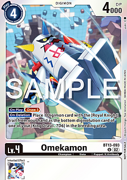 Omekamon Card Front