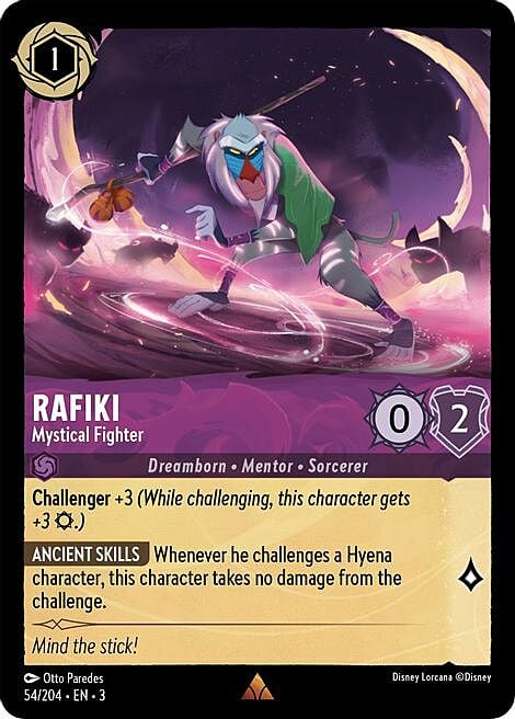 Rafiki - Mystical Fighter Card Front
