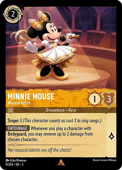 Minnie Mouse - Musical Artist Card Front