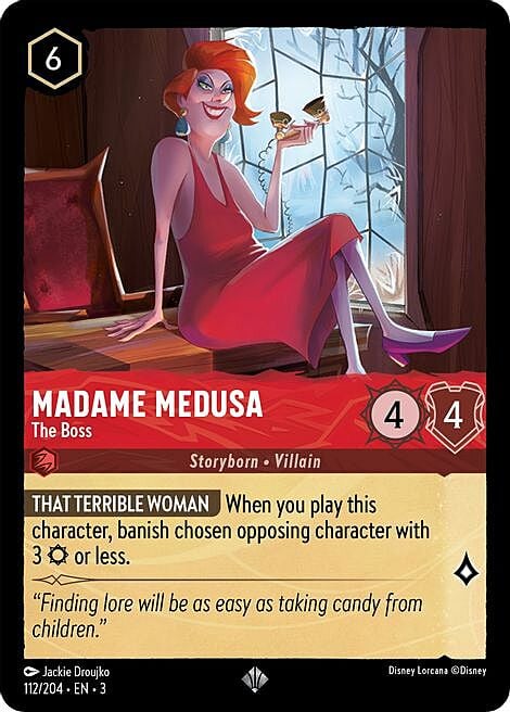 Madame Medusa - The Boss Card Front