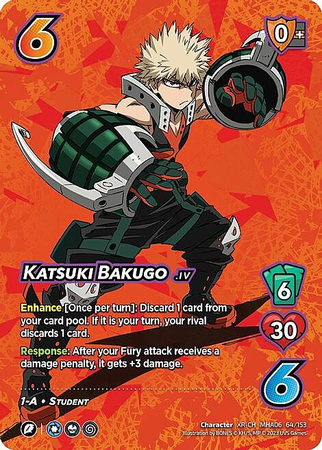 Katsuki Bakugo Card Front