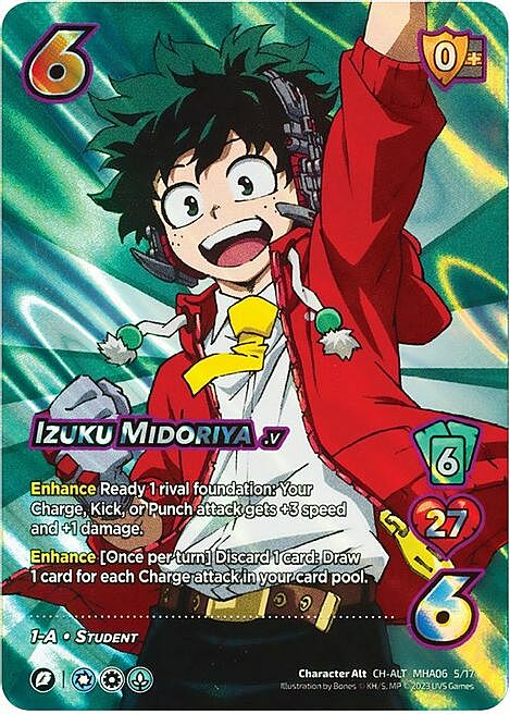 Izuku Midoriya Card Front