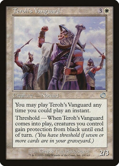 Teroh's Vanguard Card Front