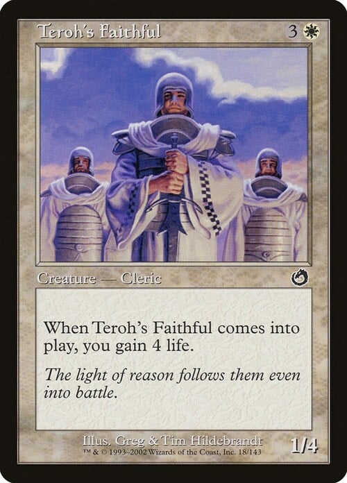 Teroh's Faithful Card Front