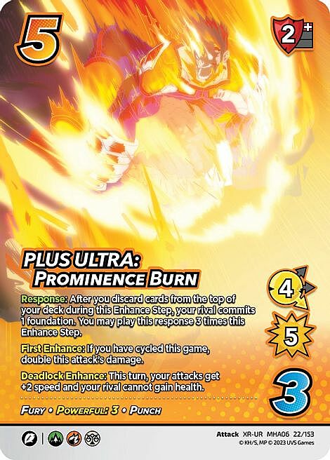 PLUS ULTRA: Prominence Burn Card Front