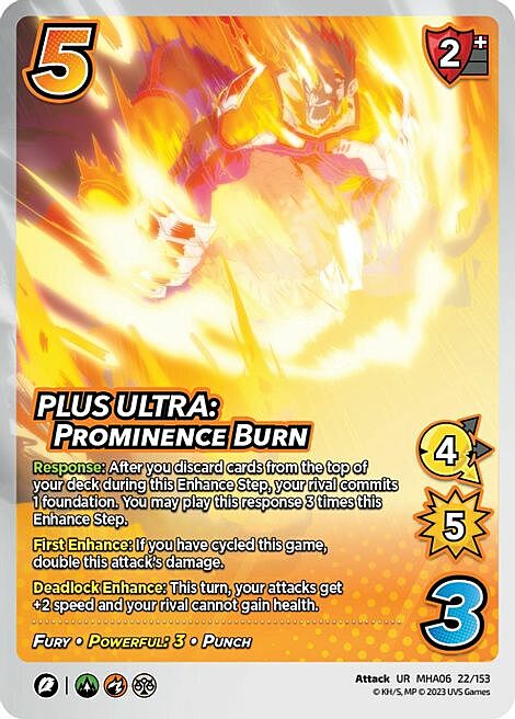 PLUS ULTRA: Prominence Burn Card Front