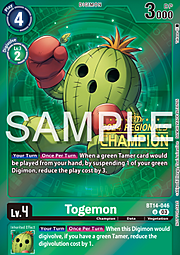 Togemon · 2024 Regionals | Champion BT14-046c