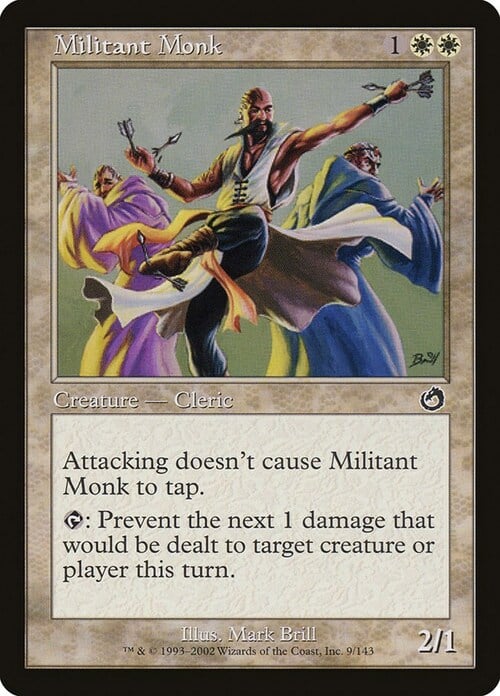 Militant Monk Card Front