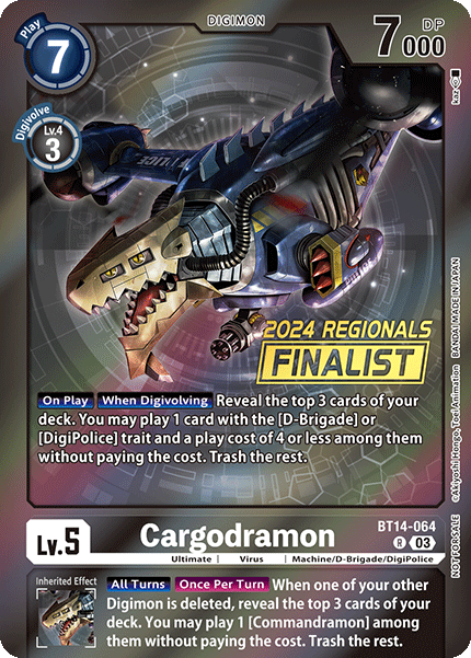 Cargodramon Card Front