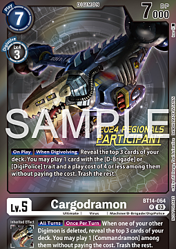 Cargodramon Card Front