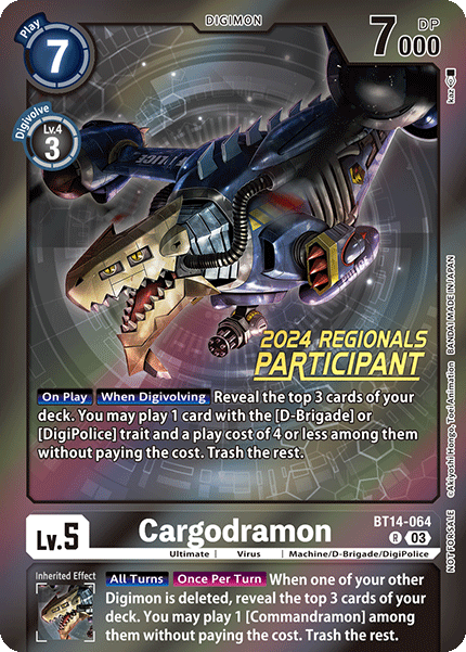 Cargodramon Card Front
