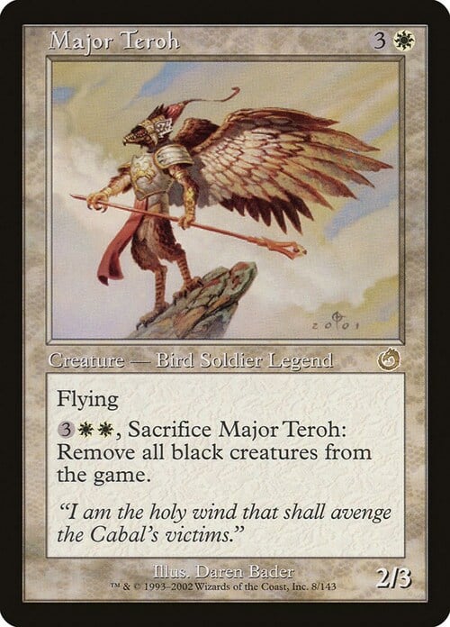 Major Teroh Card Front