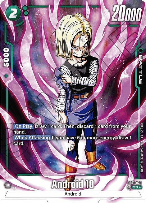 Android 18 Card Front