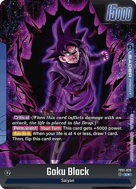 Goku Black Card Front