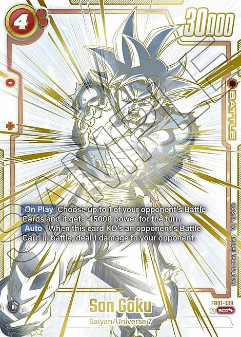Son Goku Card Front