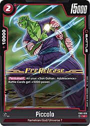 Piccolo · Pre-Release Stamped FB01-020