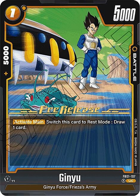 Ginyu Card Front