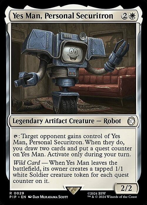 Yes Man, Personal Securitron Card Front