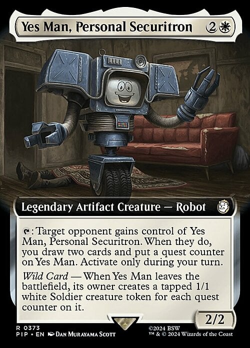Yes Man, Personal Securitron Card Front