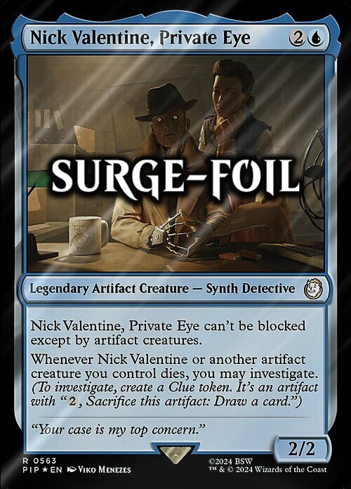 Nick Valentine, Private Eye Card Front