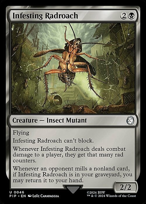 Infesting Radroach Card Front