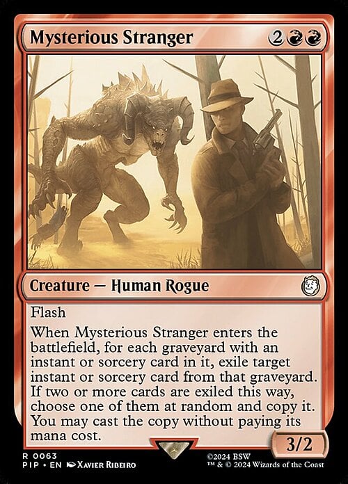 Mysterious Stranger Card Front