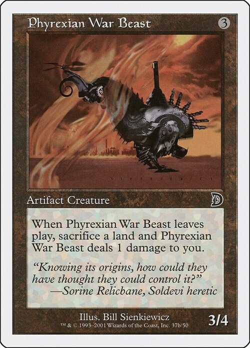 Phyrexian War Beast Card Front