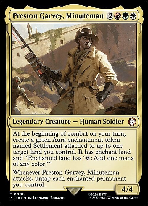 Preston Garvey, Minuteman Card Front