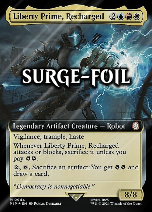 Liberty Prime, Recharged Card Front