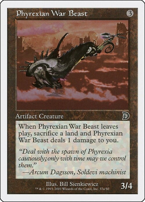 Phyrexian War Beast Card Front