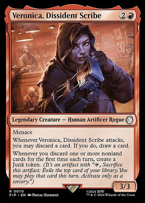 Veronica, Dissident Scribe Card Front