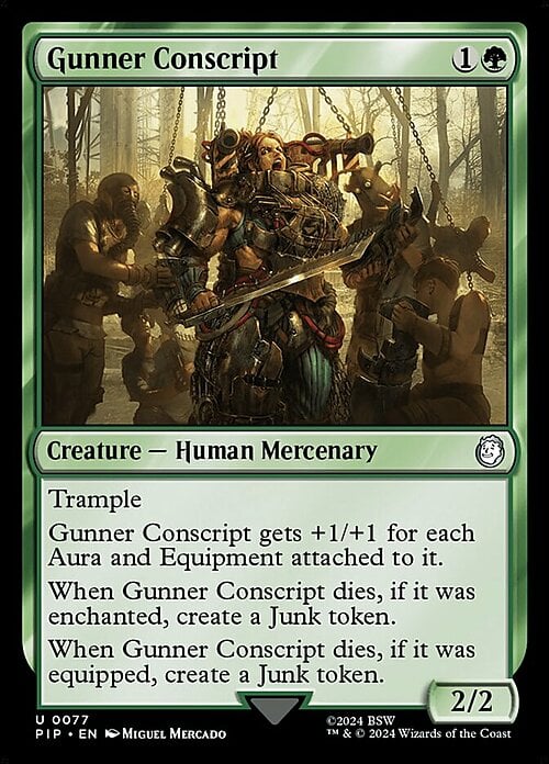 Gunner Conscript Card Front