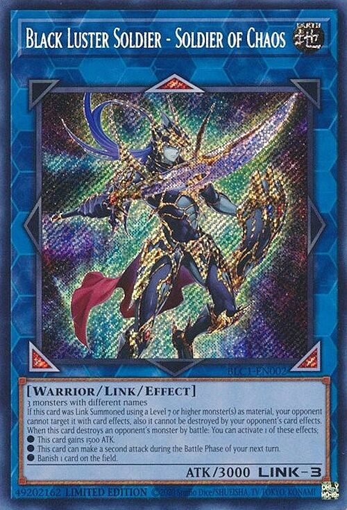 Black Luster Soldier - Soldier of Chaos Card Front